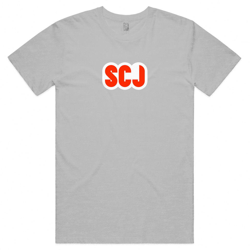 SCJ (Snatch, Clean, Jerk) White+Red Unisex Tee