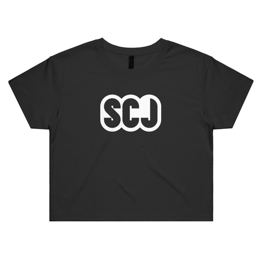 SCJ Logo White.png Womens Crop
