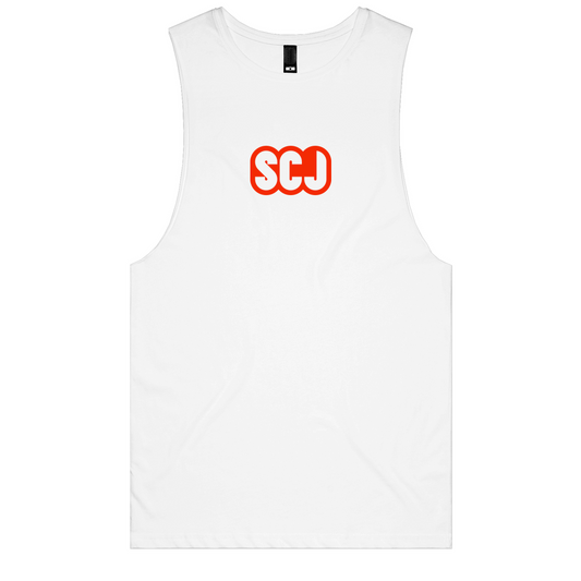 SCJ (Snatch, Clean, Jerk) Red Muscle Tee