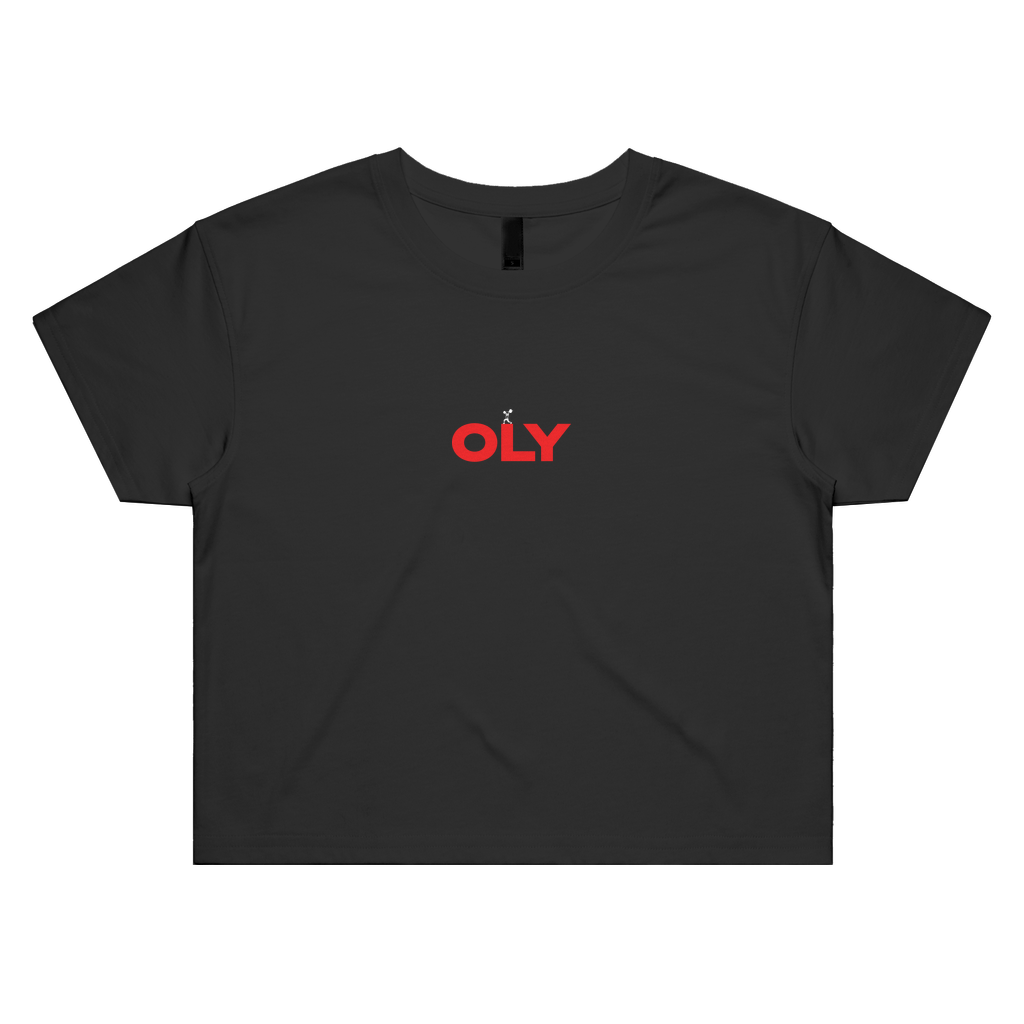 Oly Red + Olympic Womens Crop