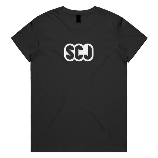 SCJ (Snatch, Clean, Jerk) White Womens Tee