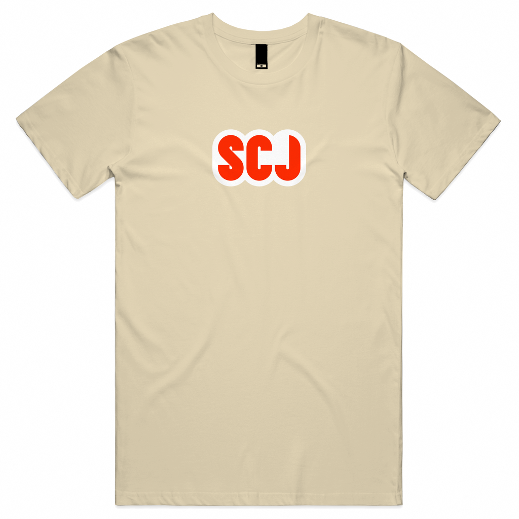 SCJ (Snatch, Clean, Jerk) White+Red Unisex Tee