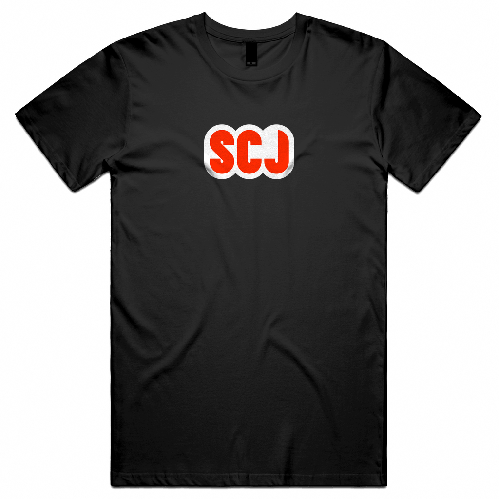 SCJ (Snatch, Clean, Jerk) White+Red Unisex Tee